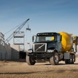 Description: Two Volvo VHD 200 concrete mixer models will be on display in Volvo booth No. C7326 at World of Concrete 2016 Feb. 2-5 in Las Vegas, Nevada.