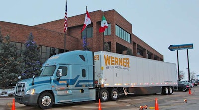 Werner unveiled a new decal package for the trucks and trailers it adds to its fleet.