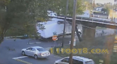 Warning signs, sensors, flashing lights and even the embarrassment of an online video appearance have done nothing to stop dozens of drivers from slamming their trucks into a low-hanging train trestle in Durham, N.C.
