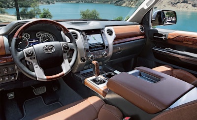 Luxury pickups, like this decked out 2016 Toyota Tundra, are out-selling luxury cars.