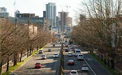 Some officials in Washington state say roads and bridges there cannot support heavier trucks. SR 99 is shown above.