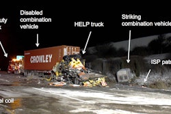 A crash scene photo from the Illinois State Police.