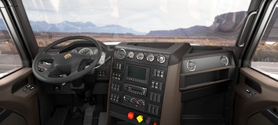 The interior of International’s HX series was designed with driver comfort and efficiency in mind.