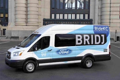 As part of its mobility plan, Ford has forged a partnership in Kansas City which will use a fleet of Ford Transit vans to augment and serve as a gateway to other forms of transit.