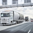 Daimler also unveiled its Highway Pilot Connect platooning technology.