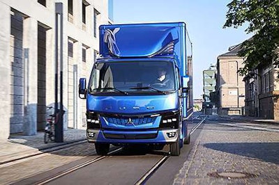 The Mitsubishi Fuso Canter E-Cell is scheduled to arrive in the U.S. in late 2017.