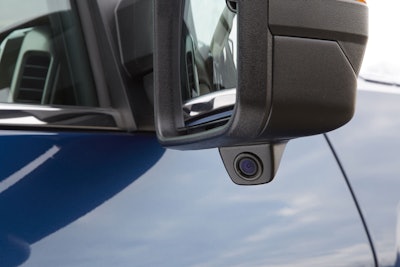 Chevrolet Accessories offers a trailering camera system, produced by Echomaster, for 2014-2016 model year Silverados. The system includes two side cameras integrated into the housing for the side-view mirrors. The correlating side view is displayed on the Silverado’s center screen when the driver activates the turn signal.