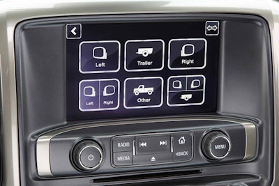 Chevrolet Accessories offers a trailering camera system, produced by Echomaster, for 2014-2016 model year Silverados. The system is fully integrated with the Silverado infotainment system, providing images from up to four cameras on the center display.