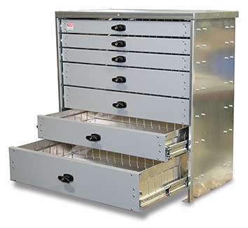 American Eagle recently introduced a new series of heavy-duty aluminum drawer systems.