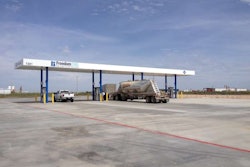 Midland, Texas’ newest compressed natural gas fueling station, operated by Freedom CNG, is capable of sending CNG-powered truckers west to El Paso or east to Dallas. (PRNewsFoto/Freedom CNG)