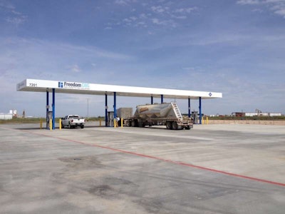 Midland, Texas’ newest compressed natural gas fueling station, operated by Freedom CNG, is capable of sending CNG-powered truckers west to El Paso or east to Dallas.