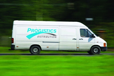 Progistics Distribution van