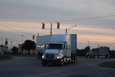 truckstop truck stop hours of service evening parking hos fuel island20160526_0043