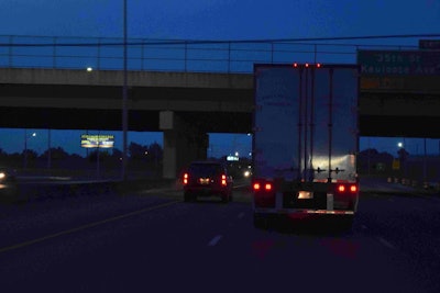 truckstop truck stop hours of service evening parking hos fuel island20160526_0074