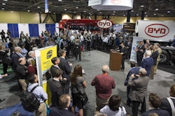 The State of California awarded $23.6 million today to South Coast Air Quality Management District for zero-emission drayage trucks which will be used at the state’s major ports. (Photo courtesy of Gladstein, Neandross & Associates.)