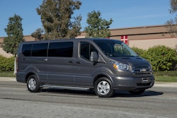 What looks like a fairly benign Ford Transit is actually a luxury JetVan.