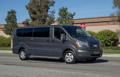 What looks like a fairly benign Ford Transit is actually a luxury JetVan.
