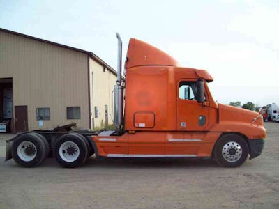 The search continues for a murder suspect who authorities say was driving a Freightliner truck similar to the one above when he shot another trucker to death nearly two weeks ago on Interstate 10 in Jacksonville.