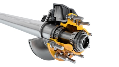 SAF P89 air disc brake cutaway.