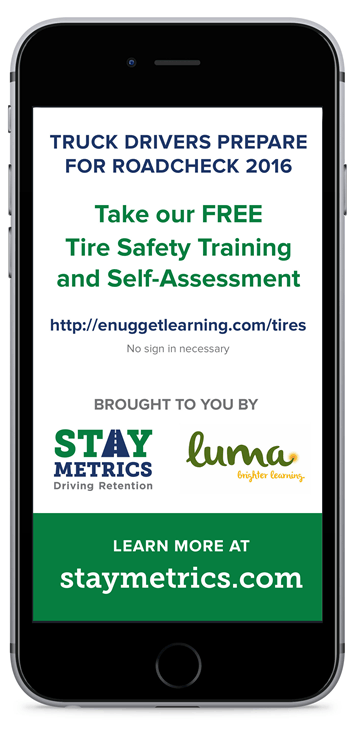 Click here to access the online training module on tire safety from Stay Metrics and Luma