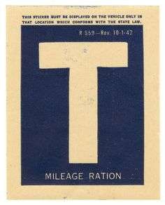 Trucks in the U.S. during World War II were issued Class T gas ration cards. (Photo: Pinterest)