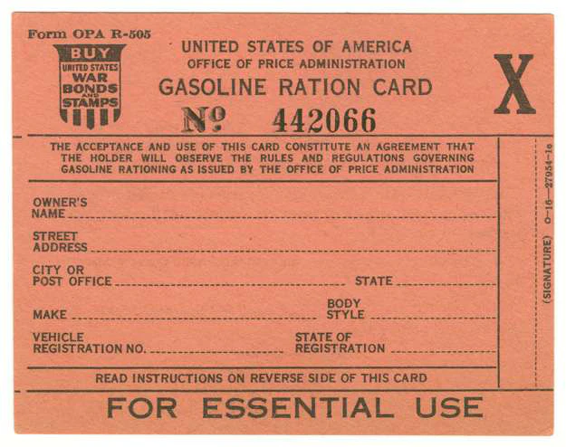 Fuel Ration Card A look back at fuel rationing | Commercial Carrier Journal