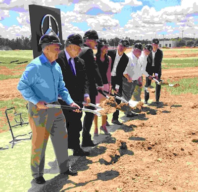 State and federal officials and Mercedes-Benz Vans executives break ground on the new Sprinter production facility in North Charleston, S.C.
