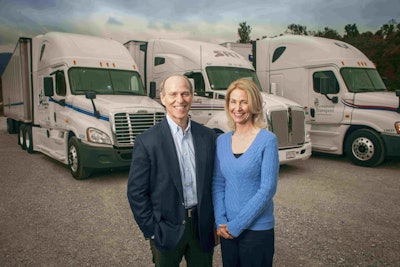 David and Jacquelin Parker founded Covenant Transport in 1986 with 25 trucks. Photo courtesy of CTG.