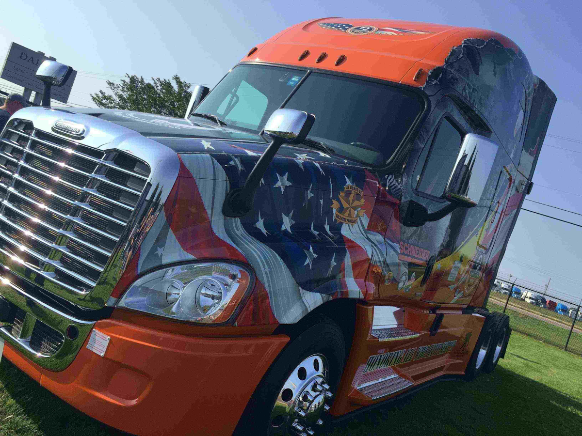 Schneider receives Freightliner Ride of Pride truck for 10th time ...