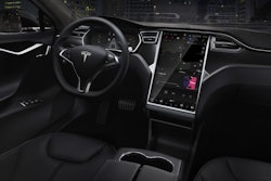 The dash of a Model S