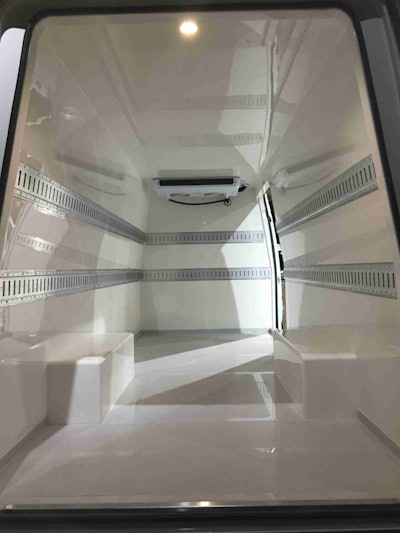 A peek inside Knapheide’s refrigeration upfit solution for the Mercedes-Benz Sprinter with Thermo King refrigeration unit.