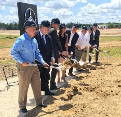 State and federal officials and Mercedes-Benz Vans executives break ground on the new Sprinter production facility in North Charleston, S.C.