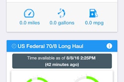 PeopleNet’s Connected Driver app gives drivers a view of their current dispatch status.