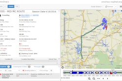 The Roadnet routing software from Omnitracs identifies a possible service failure due to a driver running out of hours.
