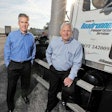 Roadrunner Transportation Systems’ Peter Armbruster, chief financial officer, left, and Mark DiBlasi, CEO, are firsthand witnesses to the company’s rapid growth.