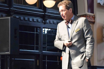 Noel Perry speaking at the 2016 FTR Conference.