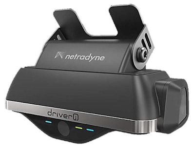 The Netradyne Driveri system uses edge computing and AI to detect and alert drivers to risky behaviors such as distracted driving.