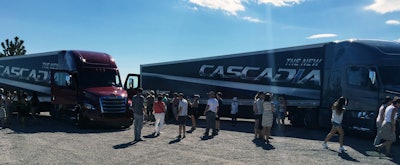 A brief stop to rotate trucks turned into a tourist attraction.