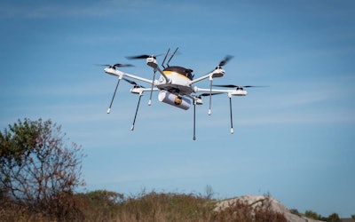 UPS and drone company CyPhy demonstrated drones’ delivery capabilities in a mock delivery of urgently needed medical supplies.