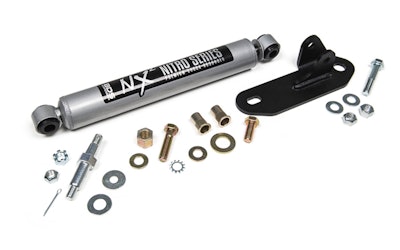 BDS Suspension’s 2016 GM2500 Steering Stabilizer Kit helps correct front-end shimmying caused by oversized tires.