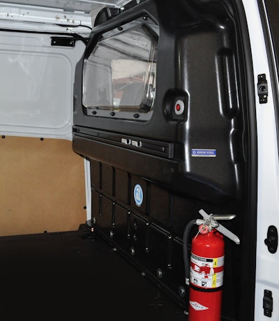 Adrian Steel’s composite partition can be ordered with an anti-glare window.