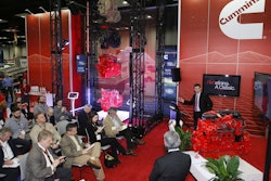 A Cummins press conference during the Work Truck Show 2016 in March attracted plenty of reporters. (Photo: NTEA)