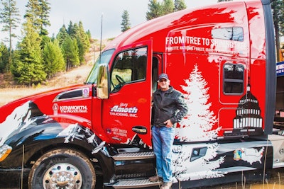 Gary Amoth, owner of Twin Falls, Idaho-based Gary Amoth Trucking, is hauling the U.S. Capitol Christmas Tree on a 4,000-mile tour from Idaho to Washington, D.C.