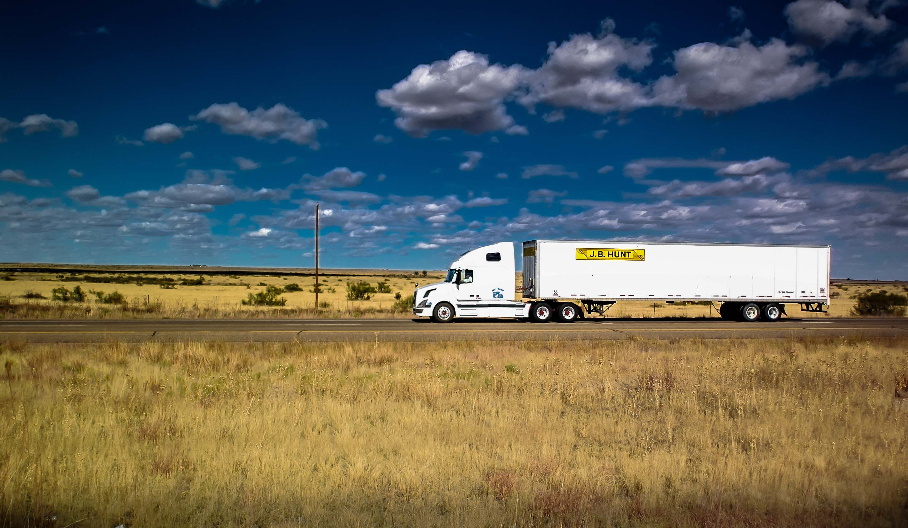 J.B. Hunt Transport truck