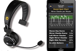 Maven Machines uses a wearable device to send audible alerts to drivers and detect alertness