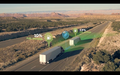 Peloton will join forces with Cummins, Peterbilt and ZF TRW to develop a connected powertrain to increase fuel efficiency through platooning.
