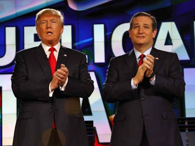 Sen. Ted Cruz (R-Texas) was the top recipient of trucking-based campaign contributions. President-elect Donald Trump was second, though he lagged well behind Mitt Romney’s draw in 2012.