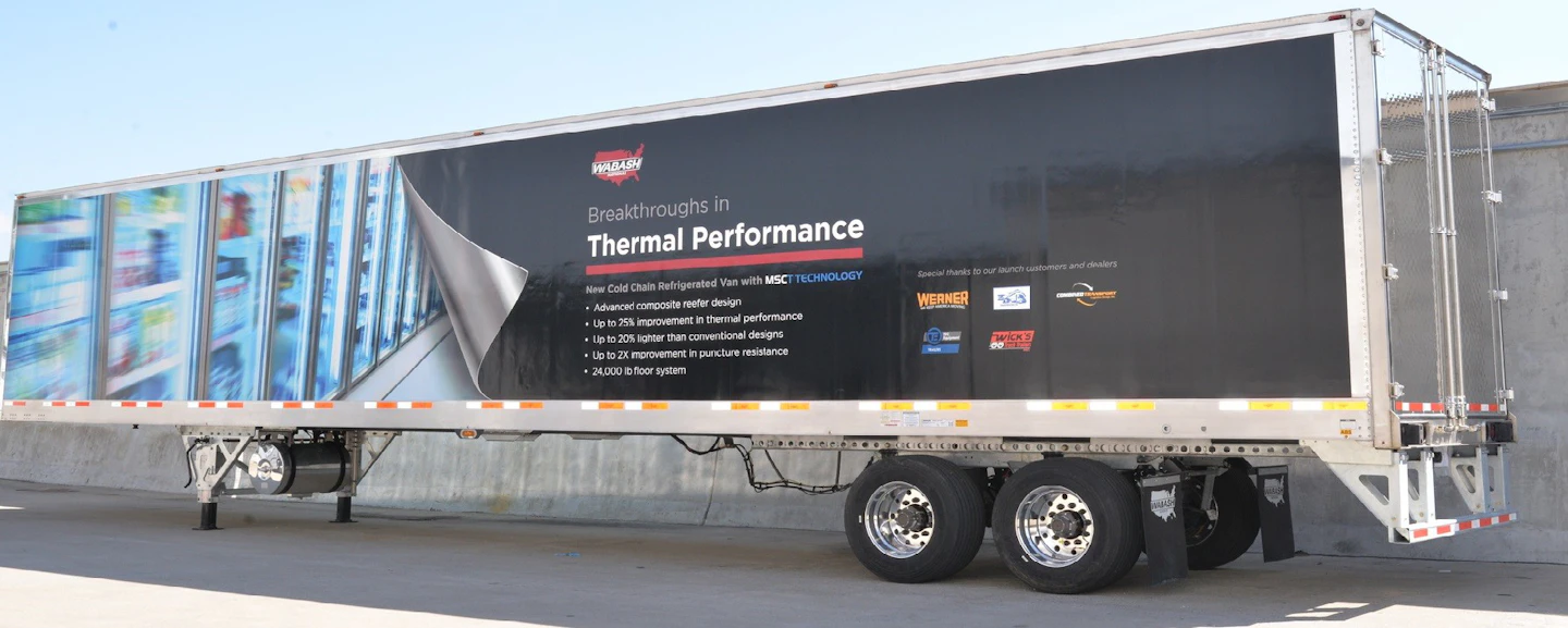 Wabash Eyes 2017 For Production Testing Composite Reefer Commerical 