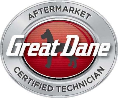 Great Dane Aftermarket Certified Technician log