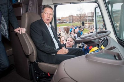 Ohio Gov. John Kasich announced the state’s $15 million investment Wednesday that will result in a “proving ground” for autonomous and connected vehicle technology.